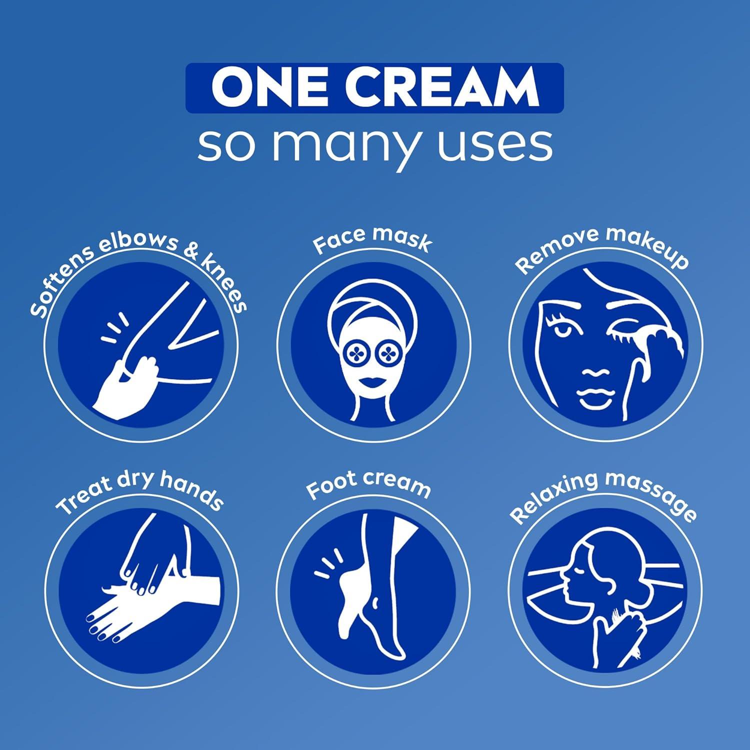 imageNIVEA Creme Body Face and Hand Moisturizing Cream for All Skin Types Rich Body Moisturizer with Provitamin B5 135 Oz Tin135 Fl Oz Pack of 1