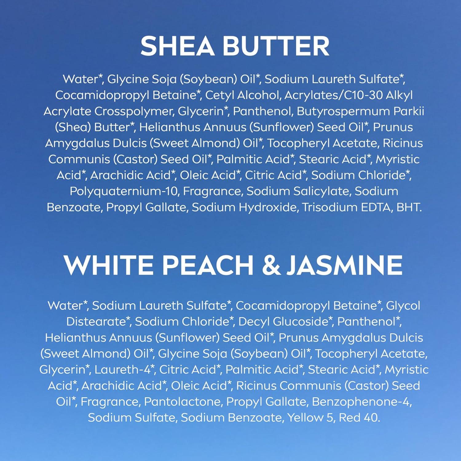 imageNIVEA Nourishing Shea Butter Body Wash 20 Fl Oz Bottle Refreshing White Peach and Jasmine Scented Body Wash 20 Fl Oz Bottle Skin Care Set with Provitamin B5 and Vitamin E
