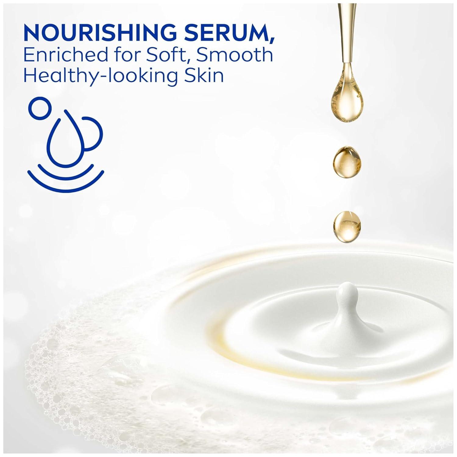 imageNIVEA Pampering Coconut and Almond Milk Body Wash with Nourishing Serum Moisturizing Body Wash for Women Enriched with Provitamin B5 and Vitamin E 20 Fl Oz BottleAmber