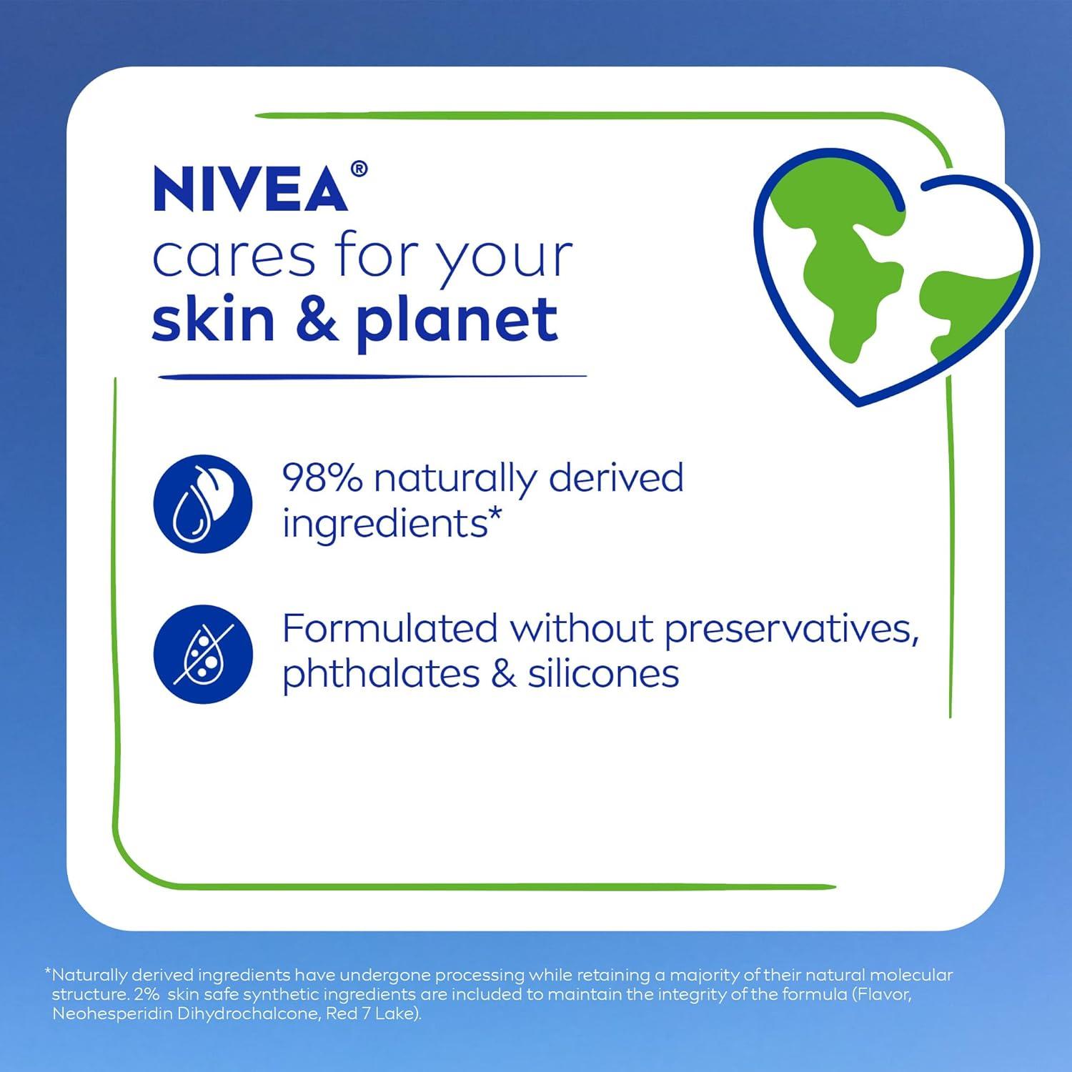 imageNIVEA Peach Lip Care 4 x 017 oz Stick NIVEA Shimmer Lip Care 4 x 017 oz Stick Lip Balm Set with Shea Butter Nourishing Oils and Vitamin C amp E