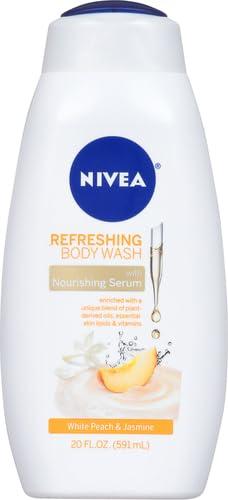 imageNIVEA Refreshing Basil and White Tea Body Wash with Nourishing Serum Scented Body Wash for Women Enriched with Provitamin B5 and Vitamin E 20 Fl Oz Bottle20 Fl Oz Pack of 2