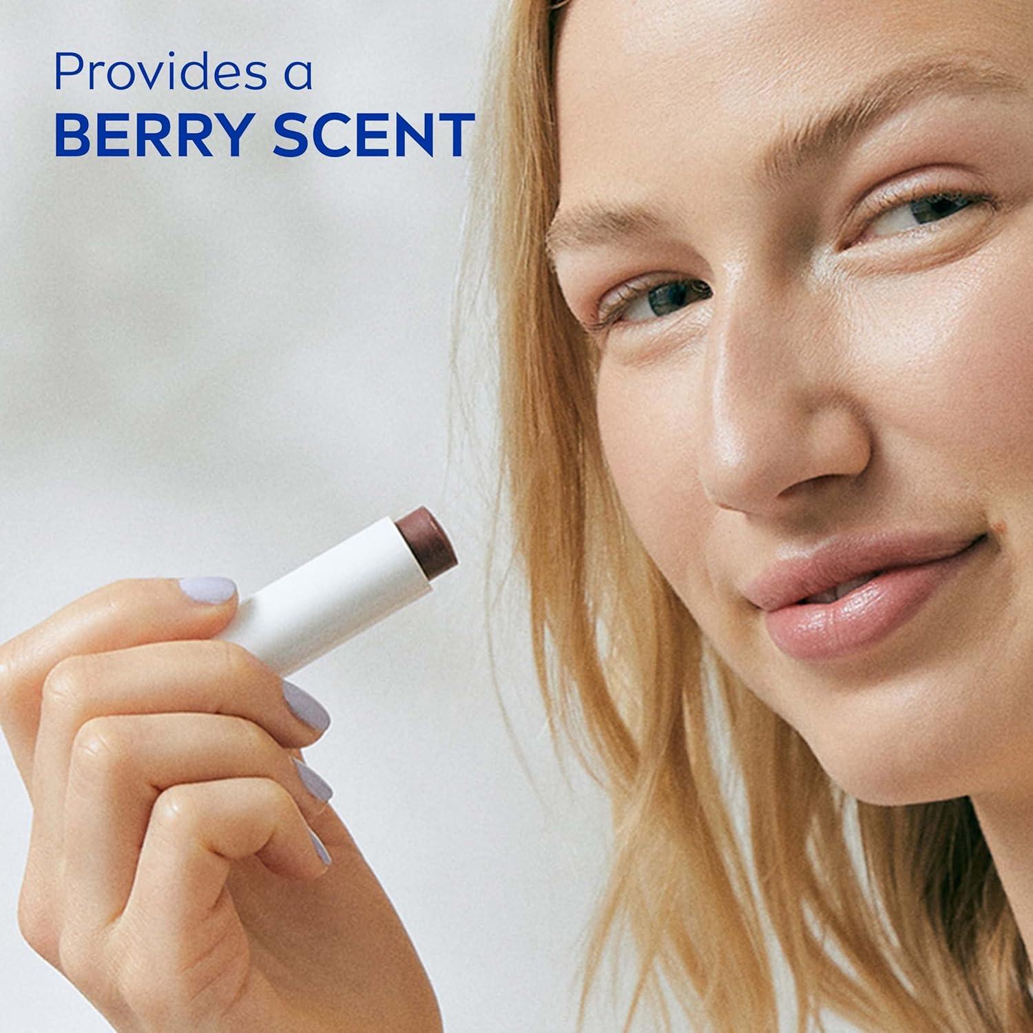 imageNIVEA Vegan Lip Care Acai Seed Oil and Shea Butter Lip Balm Stick 017 Oz Pack of 4Acai