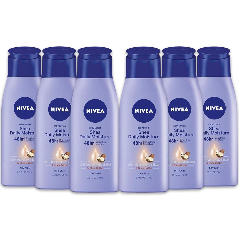 imageNIVEA Cocoa Butter Body Lotion for Dry Skin with Hyaluronic Acid Cocoa Butter and Deep Nourishing Serum 72Hour Body Moisturizer 338 Fl Oz Value Size Pump BottleShea Butter