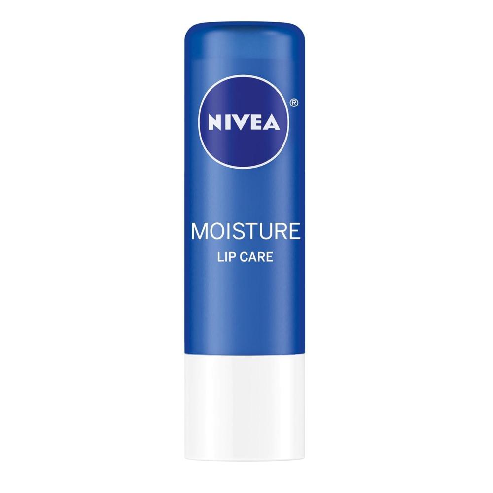 imageNIVEA Moisture Lip Care Hydrating Lip Balm with Shea Butter Mothers Day Gifts 017 Oz Stick Pack of 4Unflavored