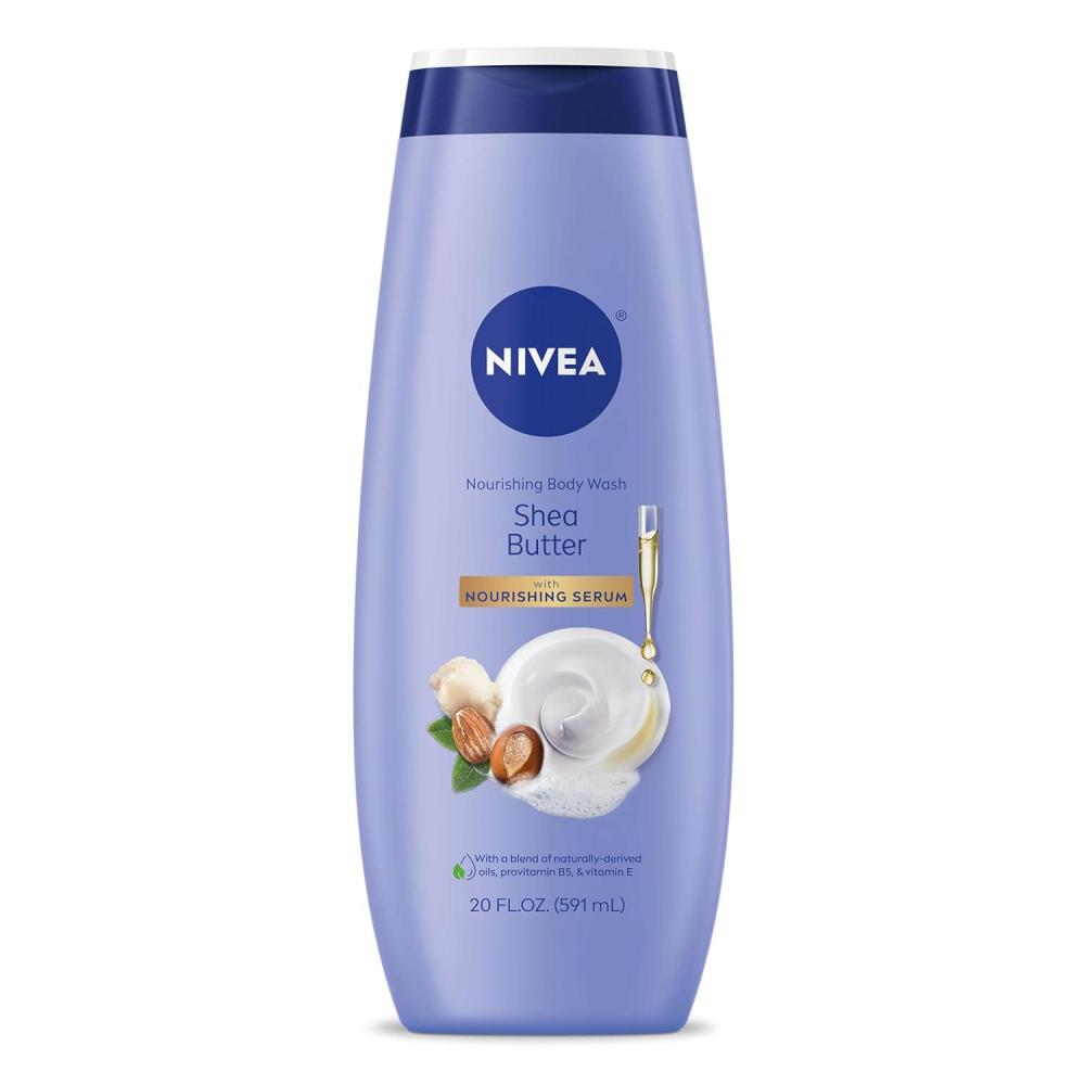 imageNIVEA Nourishing Shea Butter Body Wash with Nourishing Serum Moisturizing Body Wash for Women Mothers Day Gifts 20 Fl Oz Bottle20 Fl Oz Pack of 1