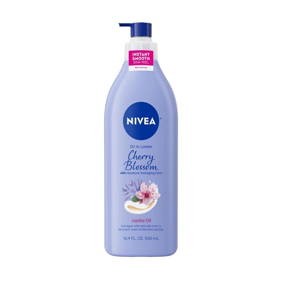 imageNIVEA Oil Infused Lotion Coconut and Monoi Oil Body Lotion for Women FastAbsorbing and NonGreasy Coconut Scented Lotion Moisturizes for 48 Hours 169 Fl Oz Pump Bottle169 Fl Oz Pack of 3