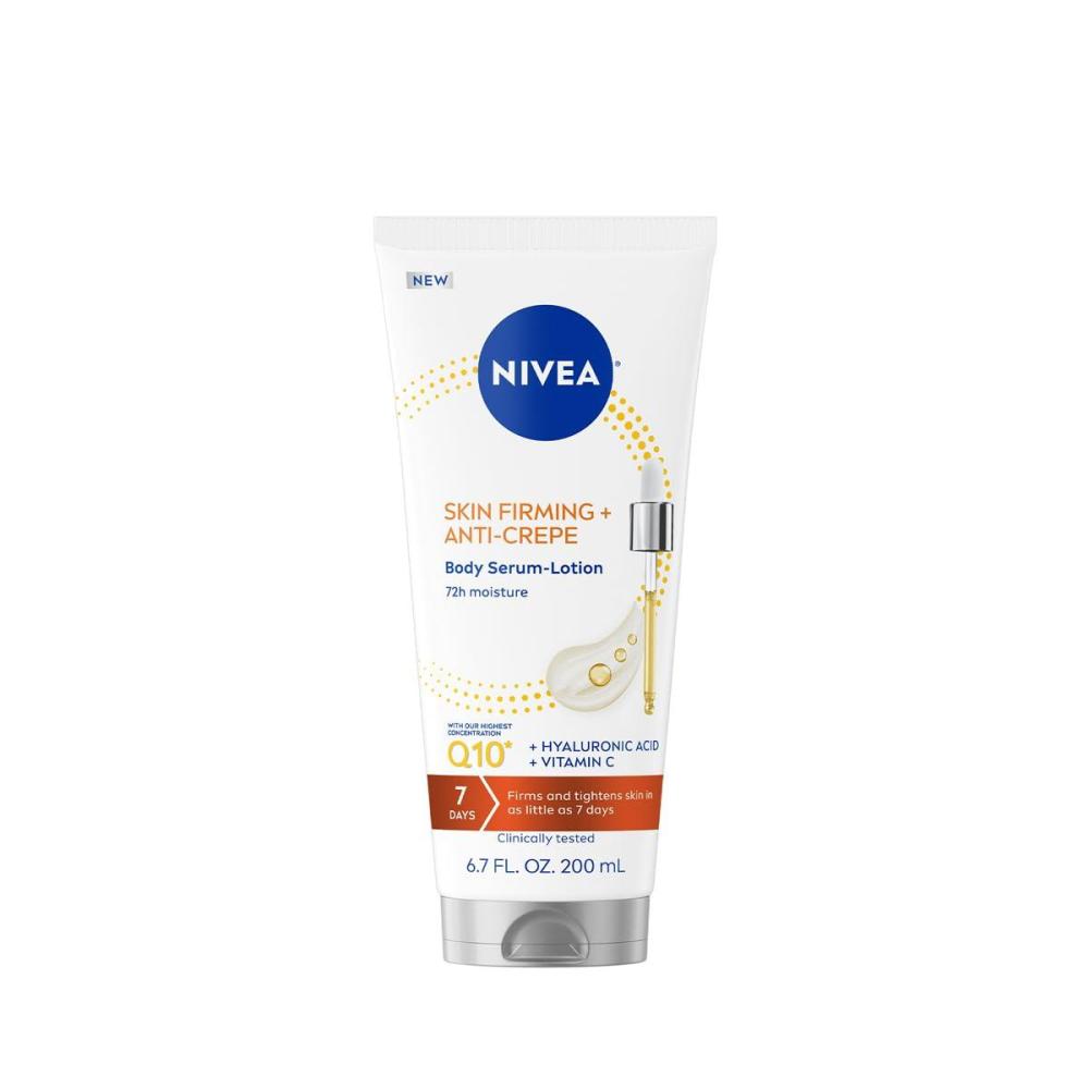 imageNIVEA Skin Firming amp Anti Crepe Body SerumLotion with Q10 Hyaluronic Acid and Vitamin C Mothers Day Gifts 67 Fl Oz Tube