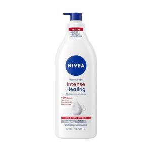 NIVEA Intense Healing Body Lotion for Very Dry, Itchy Skin with Glycerin, Provitamin B5 and Niacinamide, 72-Hour Body Moisturizer, 16.9 Fl Oz Pump Bottle(16.9 Fl Oz (Pack of 1))