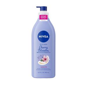 NIVEA Oil Infused Cherry Blossom and Jojoba Oil Body Lotion for Women, Mothers Day Gifts, 16.9 Fl Oz Pump Bottle(16.9 Fl Oz (Pack of 1))