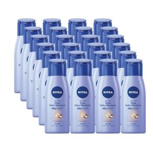 NIVEA Shea Nourish Body Lotion, Dry Skin Lotion with Shea Butter, Pack of 6, 2.5 Fl Oz Travel Size Toiletries