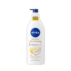 NIVEA Sheer Hydration Skin Firming Body Lotion with Q10 and Vitamin C, 72-Hour Body Moisturizer for Normal to Dry Skin, 16.9 Fl Oz Pump Bottle(16.9 Fl Oz (Pack of 1))
